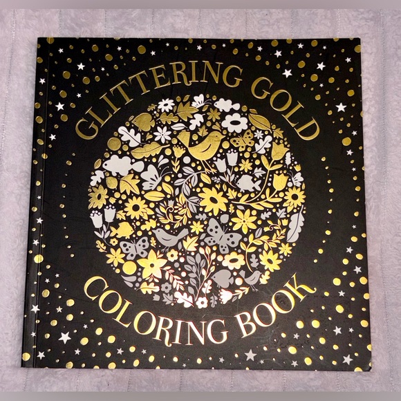 Glittering Gold Coloring Book New - Picture 1 of 10